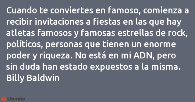 Frases de Billy Baldwin