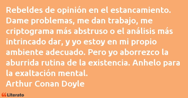 Frases de Arthur Conan Doyle
