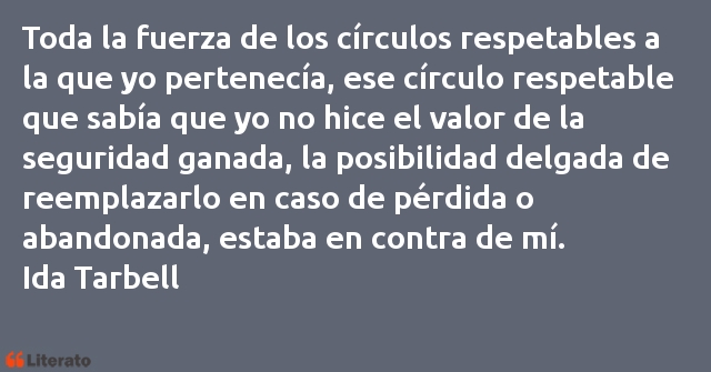 Frases de Ida Tarbell