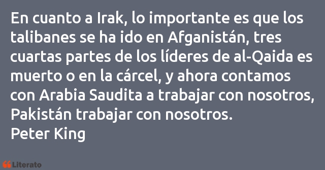 Frases de Peter King