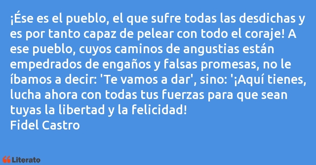 Frases de Fidel Castro