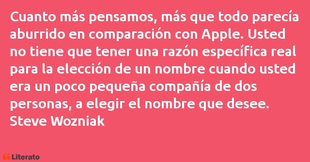 Frases de Steve Wozniak
