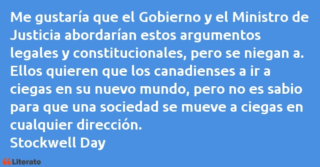 Frases de Stockwell Day