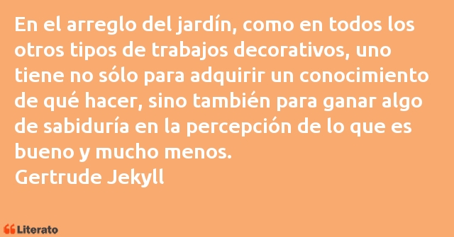 Frases de Gertrude Jekyll