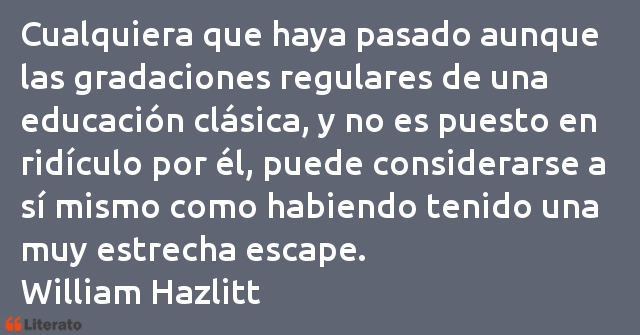 Frases de William Hazlitt