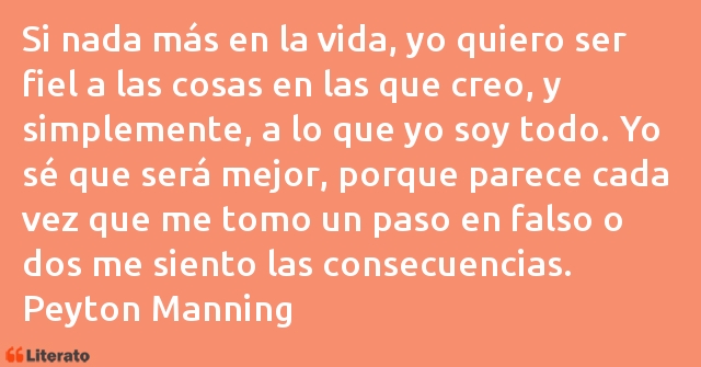 Frases de Peyton Manning