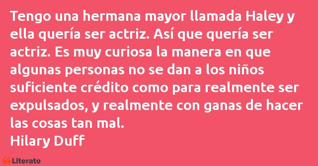 Frases de Hilary Duff