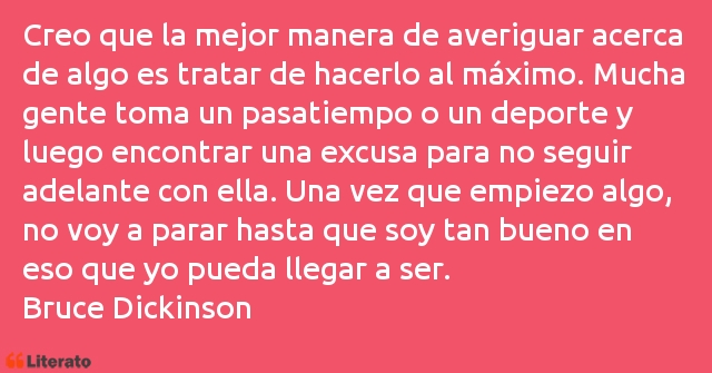 Frases de Bruce Dickinson