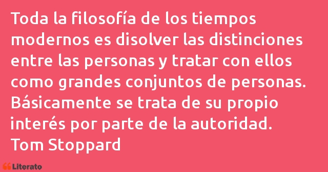 Frases de Tom Stoppard