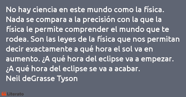 Frases de Neil deGrasse Tyson