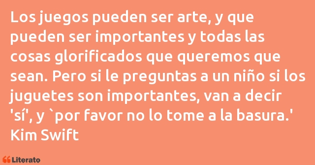 Frases de Kim Swift