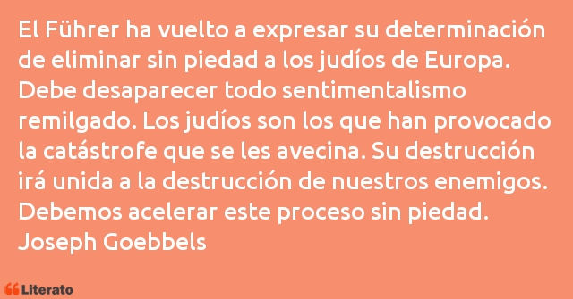 Frases de Joseph Goebbels