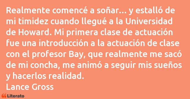 Frases de Lance Gross