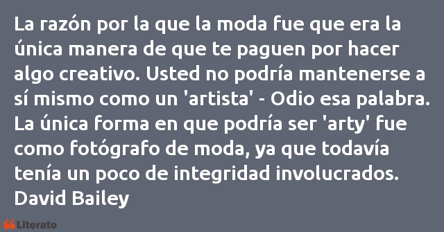 Frases de David Bailey