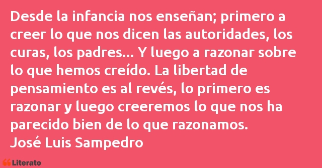 Frases de José Luis Sampedro