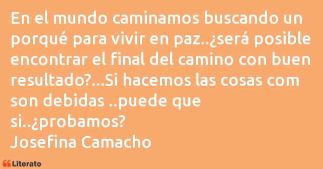 Frases de Josefina Camacho