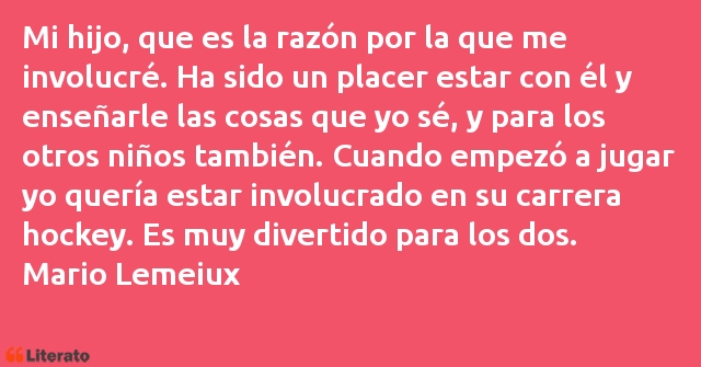 Frases de Mario Lemeiux