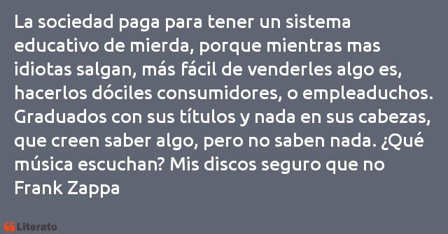 Frases de Frank Zappa