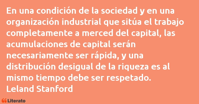 Frases de Leland Stanford