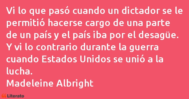 Frases de Madeleine Albright