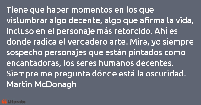 Frases de Martin McDonagh