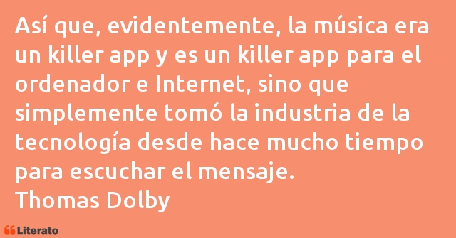 Frases de Thomas Dolby