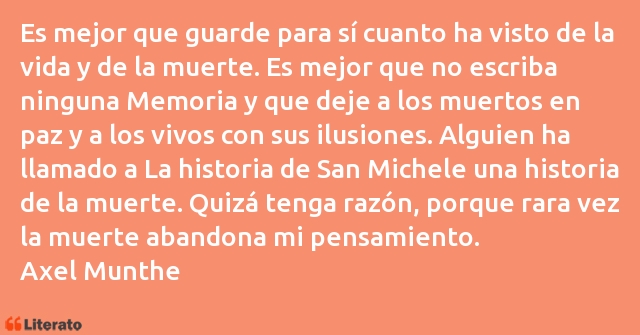 Frases de Axel Munthe