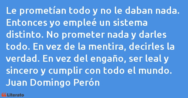 Frases de Juan Domingo Perón