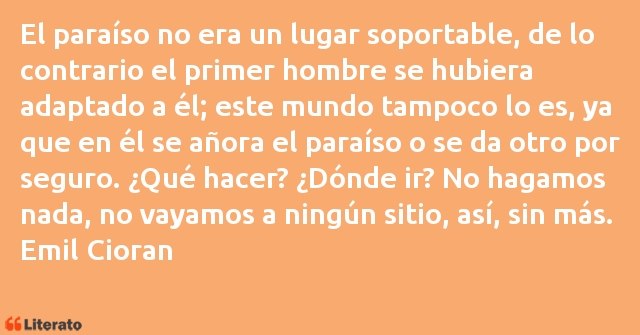 Frases de Emil Cioran