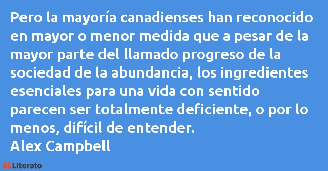 Frases de Alex Campbell