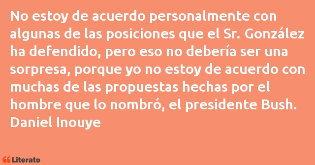 Frases de Daniel Inouye