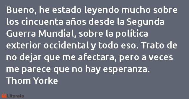 Frases de Thom Yorke