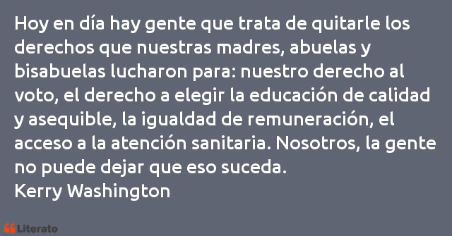 Frases de Kerry Washington