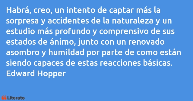 Frases de Edward Hopper