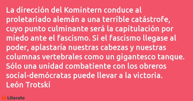 Frases de León Trotski