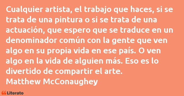 Frases de Matthew McConaughey