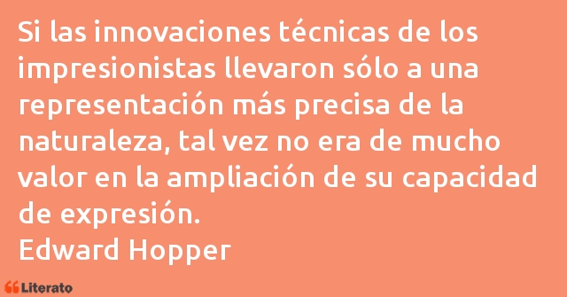 Frases de Edward Hopper