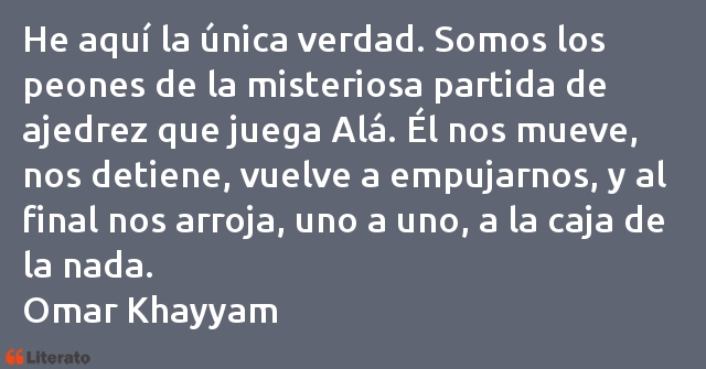 Frases de Omar Jayam