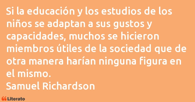 Frases de Samuel Richardson