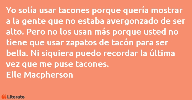 Frases de Elle Macpherson