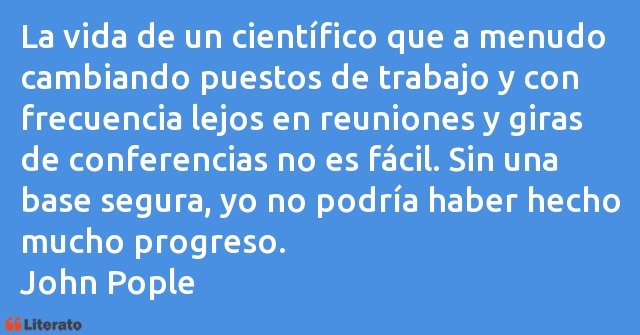 Frases de John Pople