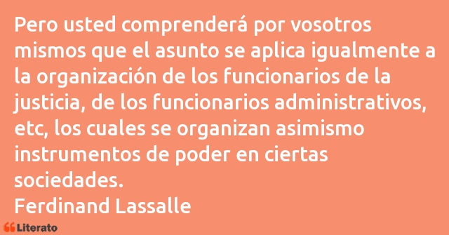 Frases de Ferdinand Lassalle