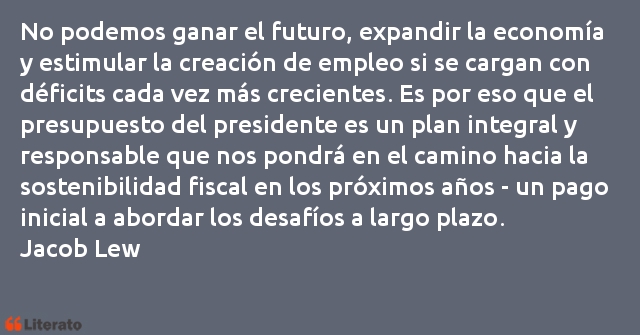 Frases de Jacob Lew