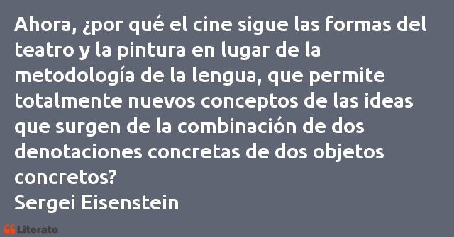 Frases de Sergei Eisenstein