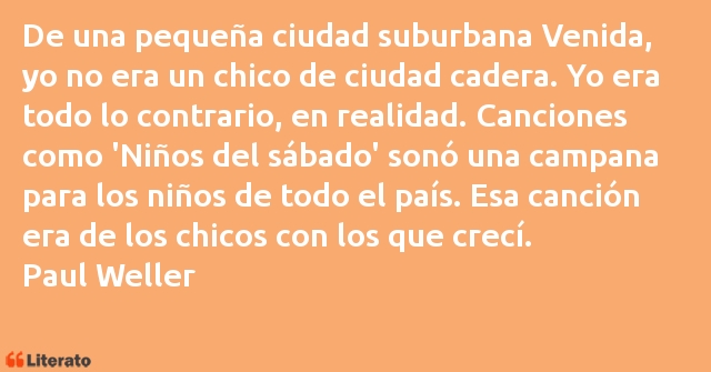 Frases de Paul Weller