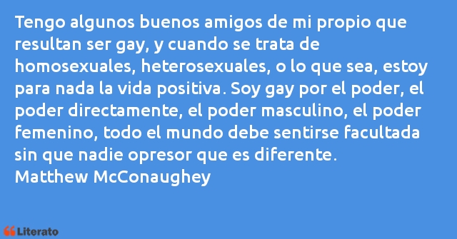 Frases de Matthew McConaughey
