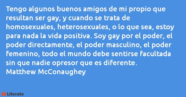 Frases de Matthew McConaughey