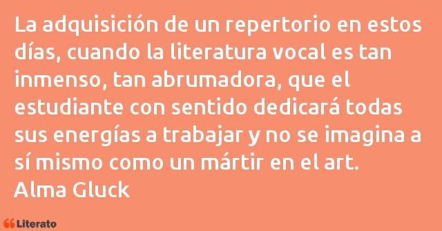 Frases de Alma Gluck