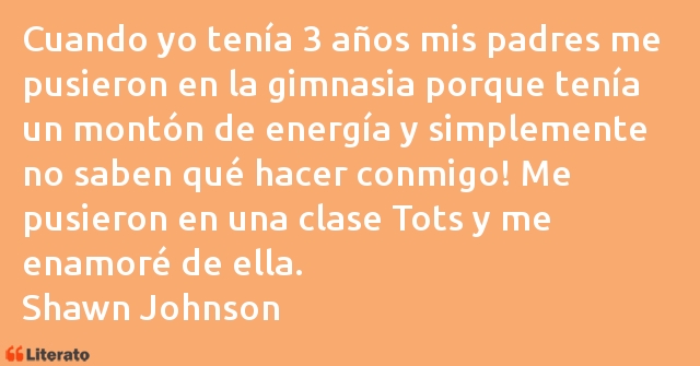 Frases de Shawn Johnson