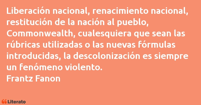 Frases de Frantz Fanon